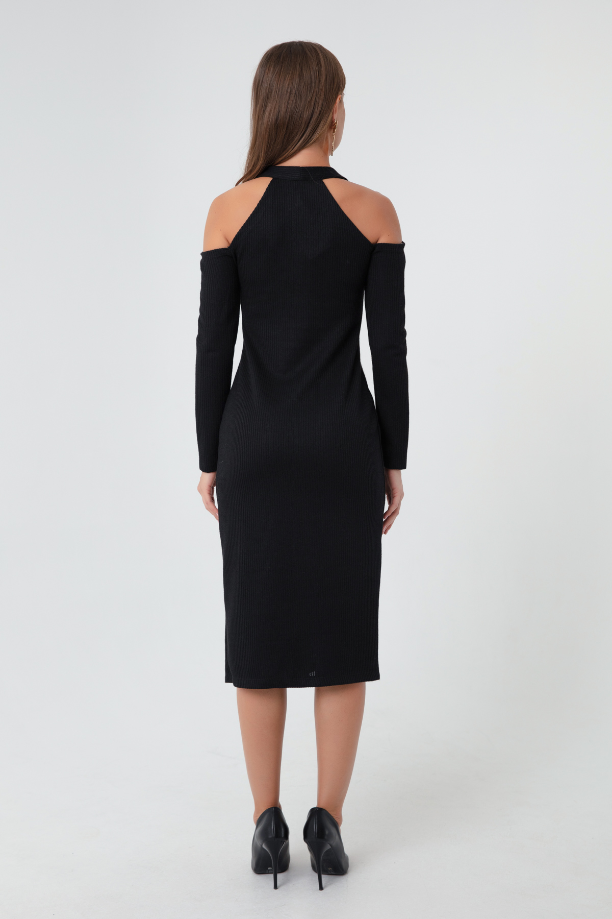 Women's Black Knitted Dress