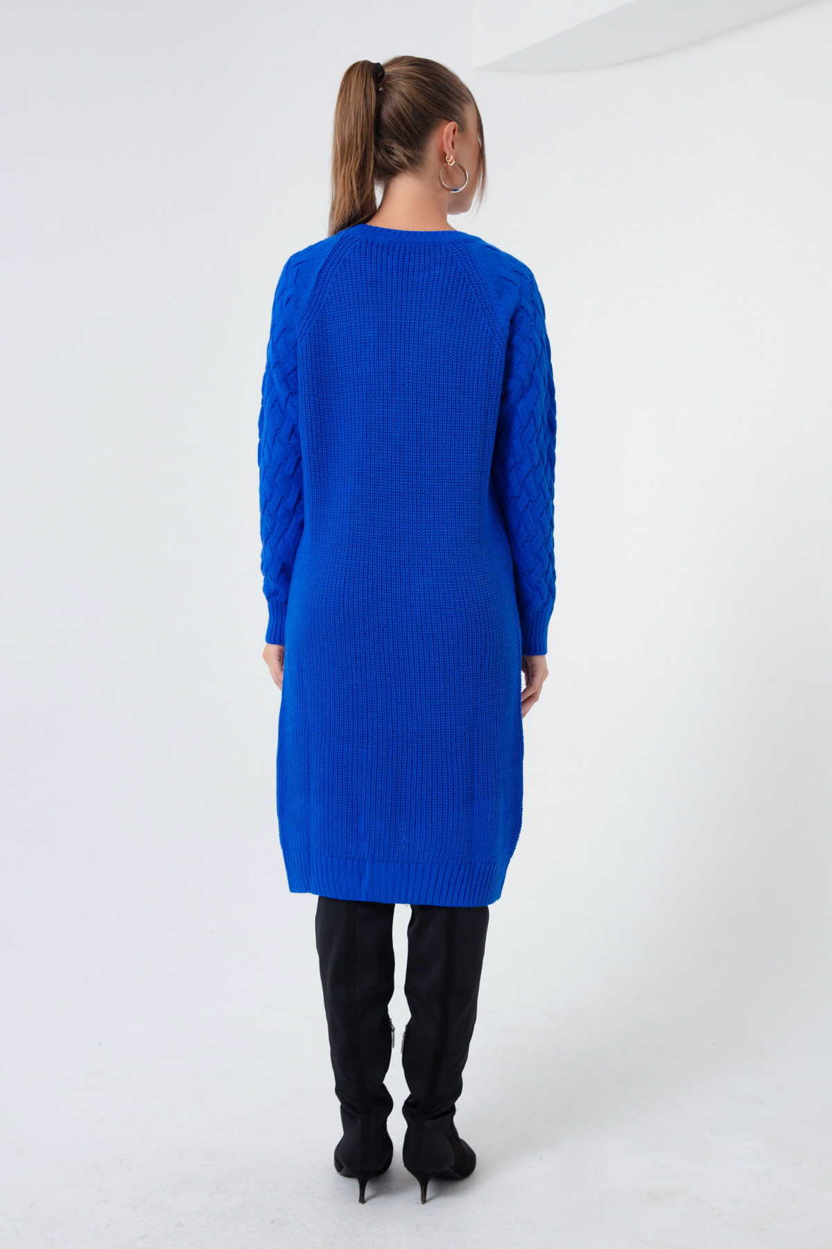 Women's Blue Italian Sleeve Dress