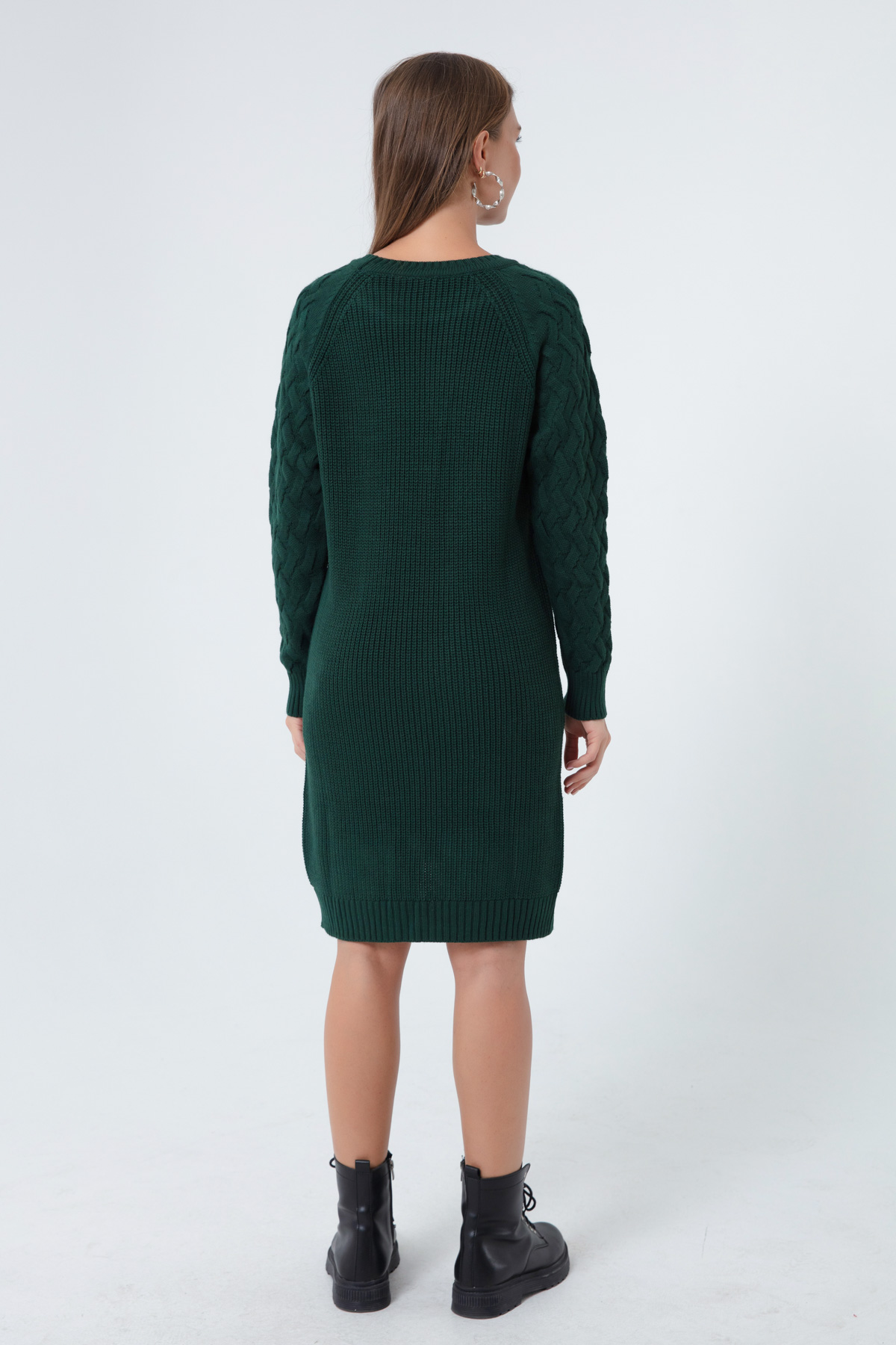 Women's Green Italian Sleeve Dress