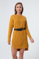 Women Mustard Italian Sleeve Dress
