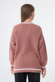 Women's Powder Collar Line Detailed Sweater