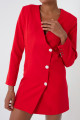 Women's Red Jacket Dress