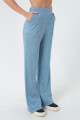 Women's Blue Knitted Pants