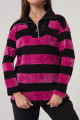 Women's Fuchsia Knitted Blouse