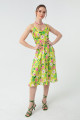 Women's Pistachio Green Strap Dress