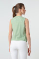 Women's Green Plaid Vest