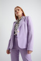 Women's Lilac Single Button Jacket