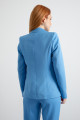 Women's Blue Single Button Jacket