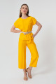 Women's Yellow Linen Pants