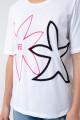 Women's Fuchsia Floral T-Shirt