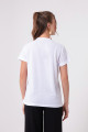 Women's White Front Printed T-Shirt