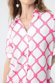 Women's Fuchsia Patterned Shirt
