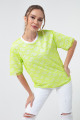 Women's Pistachio Green Lace T-Shirt
