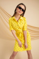 Women's Yellow Polka Dot Patterned Dress