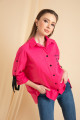Women's Fuchsia Printed Shirt