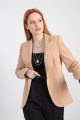 Women's Mink Single Button Jacket