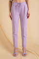 Women's Lilac Waist Lace-Up Trousers