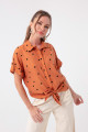 Women's Tile Polka Dot Patterned Shirt