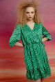 Women's Green Patterned Dress