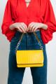 Women's Yellow Chain Bag