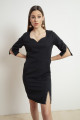 Women's Black Stone Mini Dress
