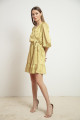 Women's Yellow Patterned Dress