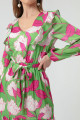 Women's Green Floral Pattern Mini Dress