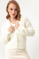 Women's White Knitwear Cardigan