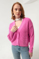 Women's Pink Knitwear Cardigan
