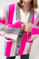 Women's Fuchsia Knitwear Jacket