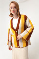 Women's Mustard Knitwear Jacket