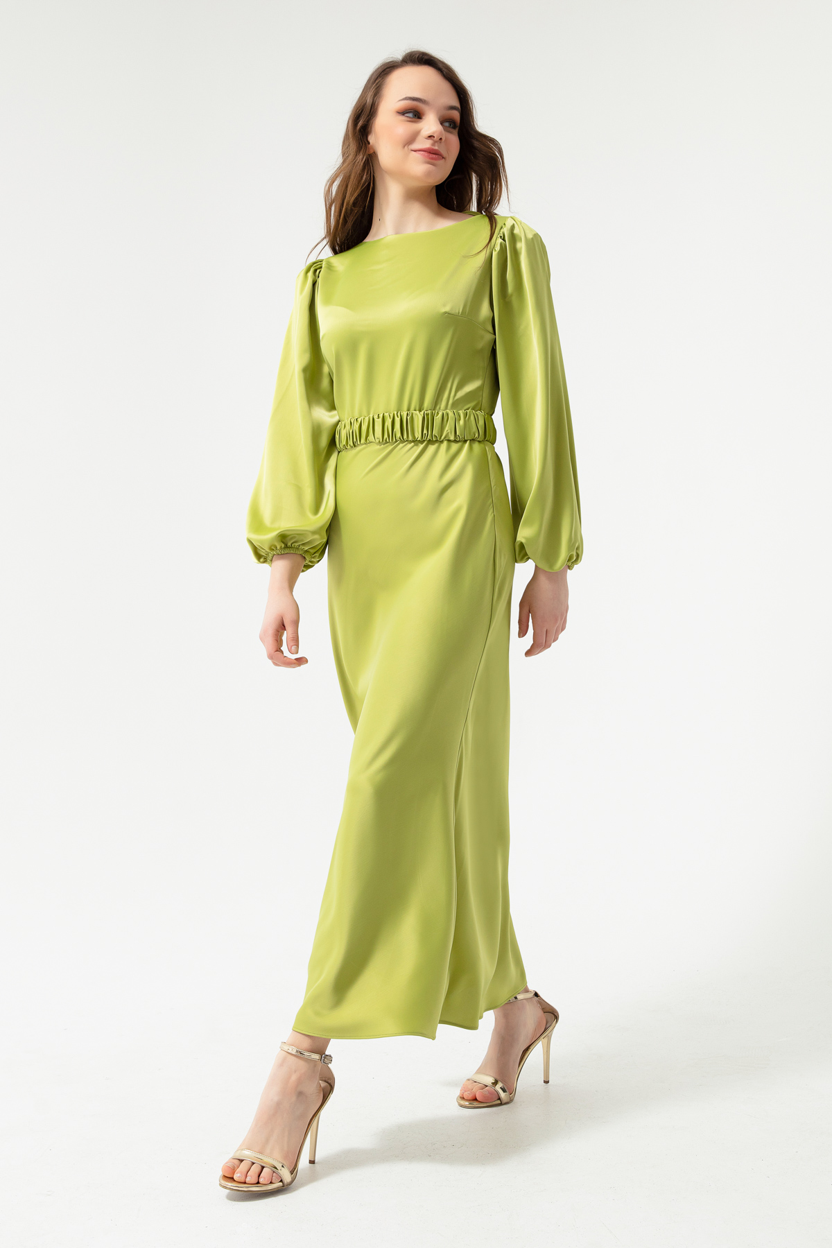 Women's Pistachio Green Engagement Dress